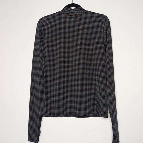 Levi's Mammoth Second Skin Top Mockneck Checkered Plaid - Picture 5 of 5